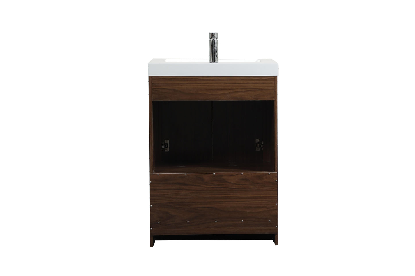 24 inch Single Bathroom Vanity in Walnut