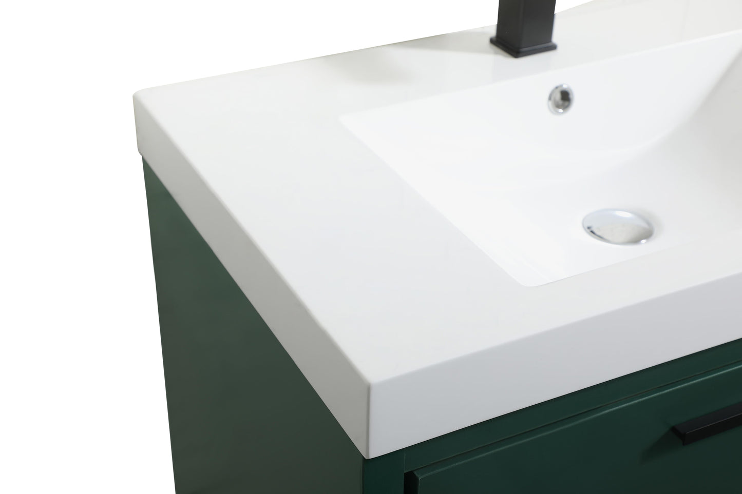 30 inch Single Bathroom Vanity in Green