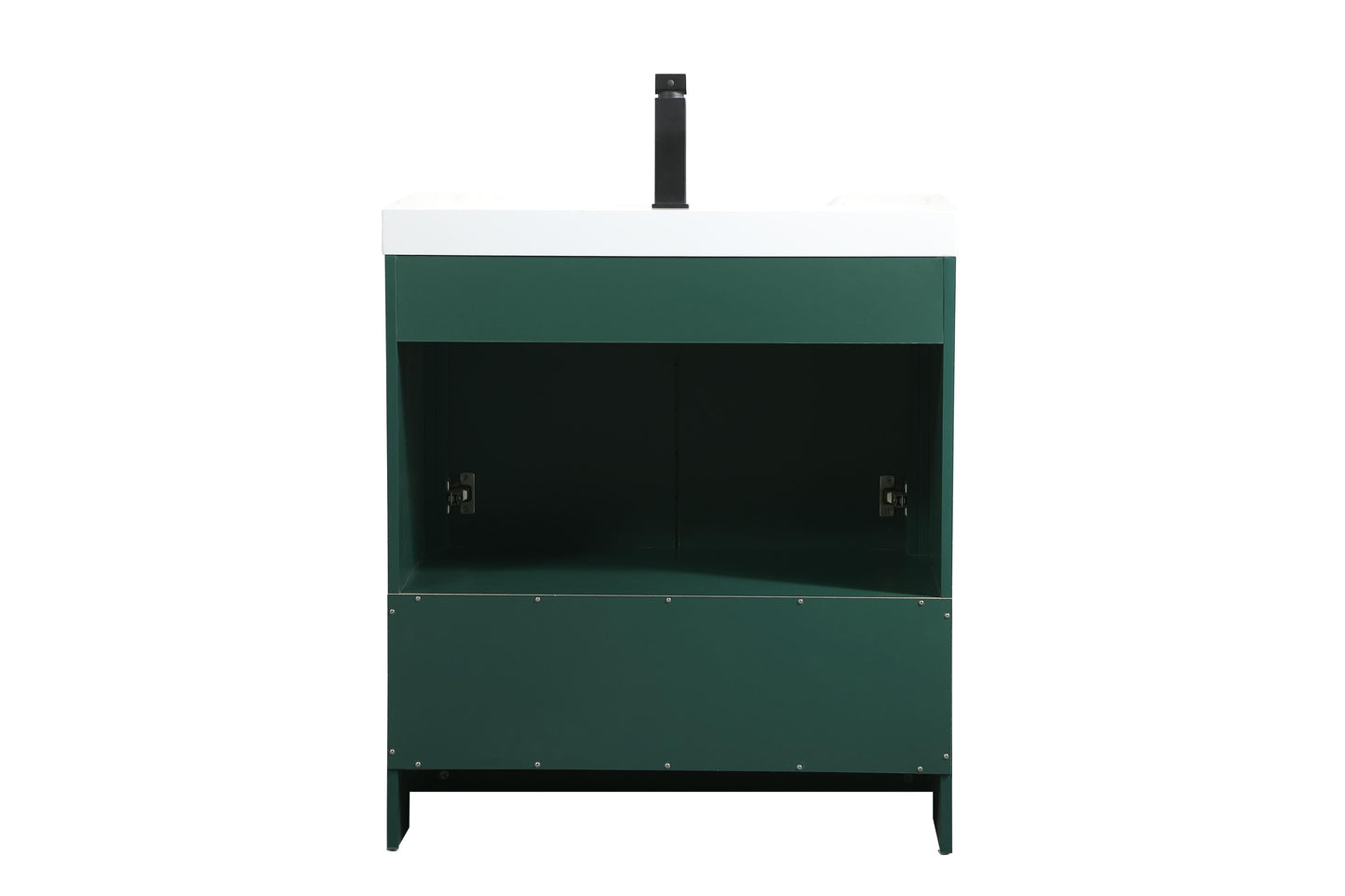 30 inch Single Bathroom Vanity in Green