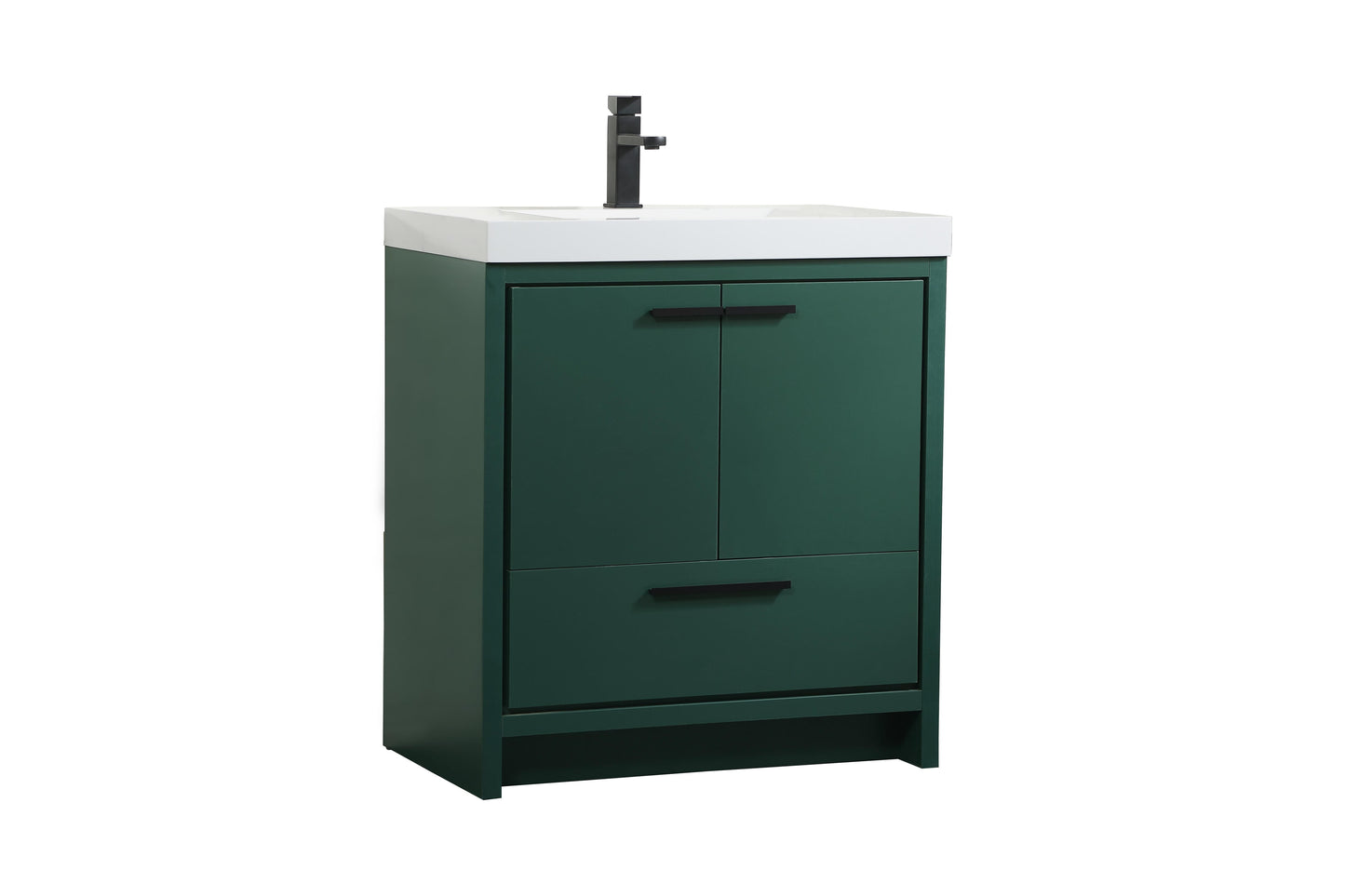 30 inch Single Bathroom Vanity in Green