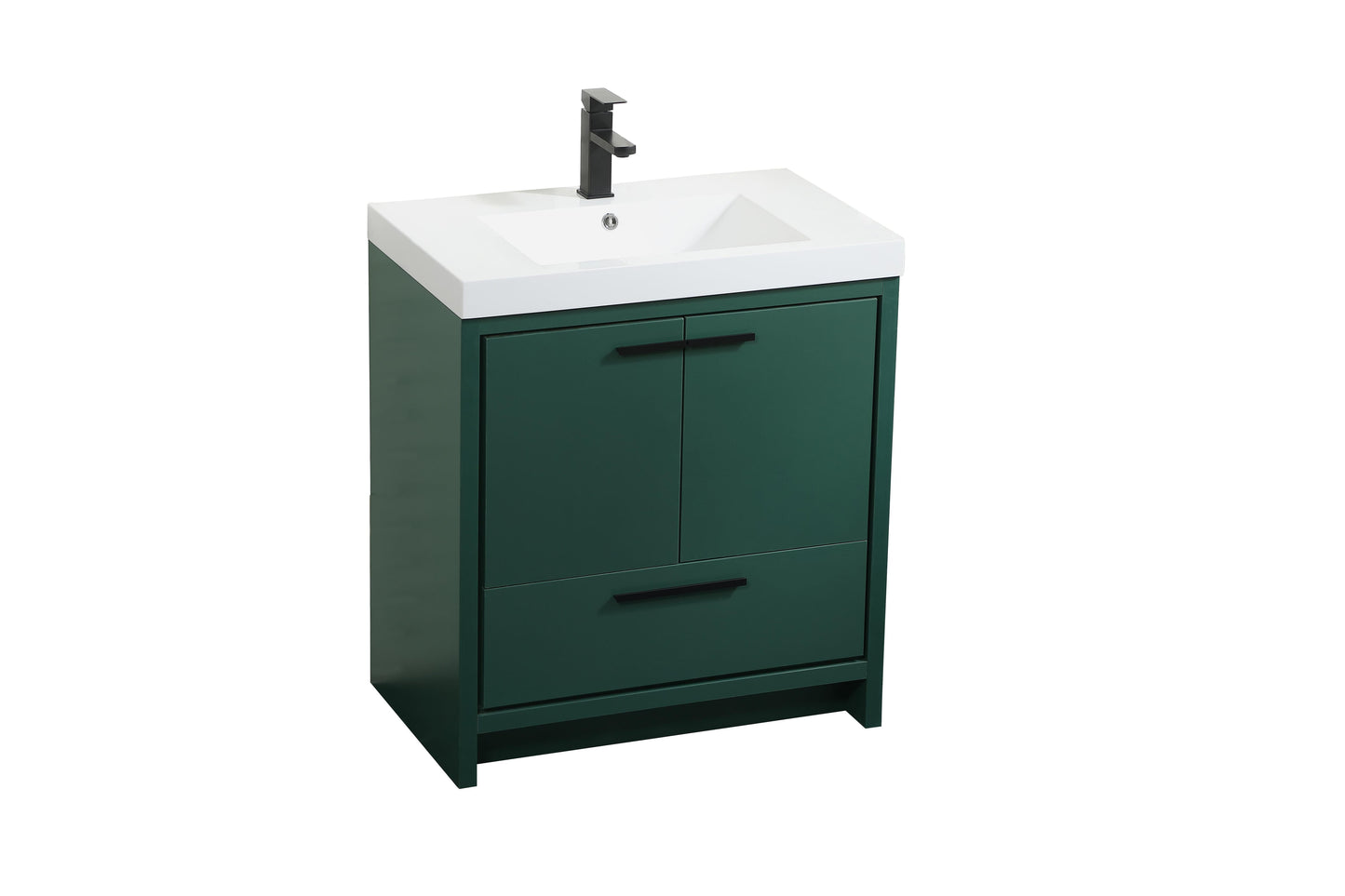 30 inch Single Bathroom Vanity in Green