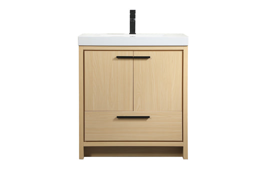 30 inch Single Bathroom Vanity in Maple