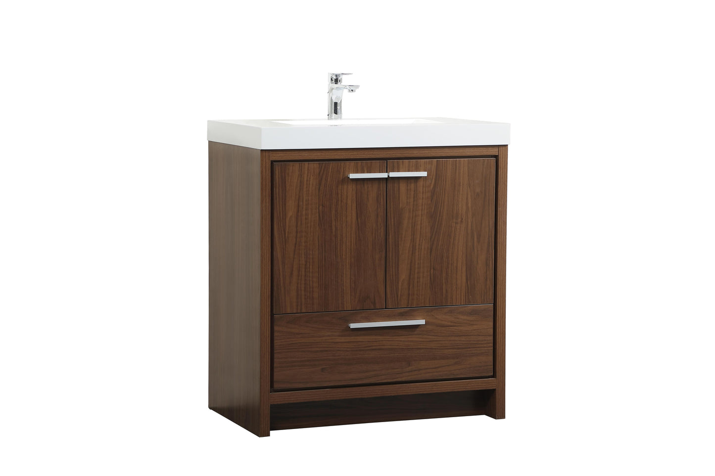 30 inch Single Bathroom Vanity in Walnut