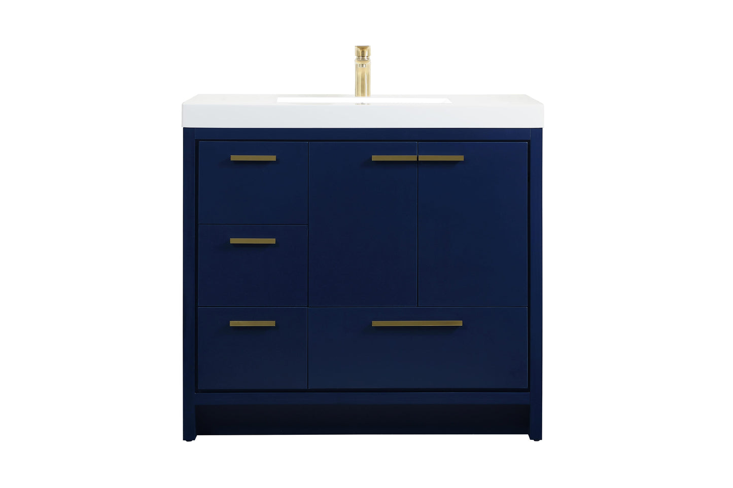 36 inch Single Bathroom Vanity in Blue