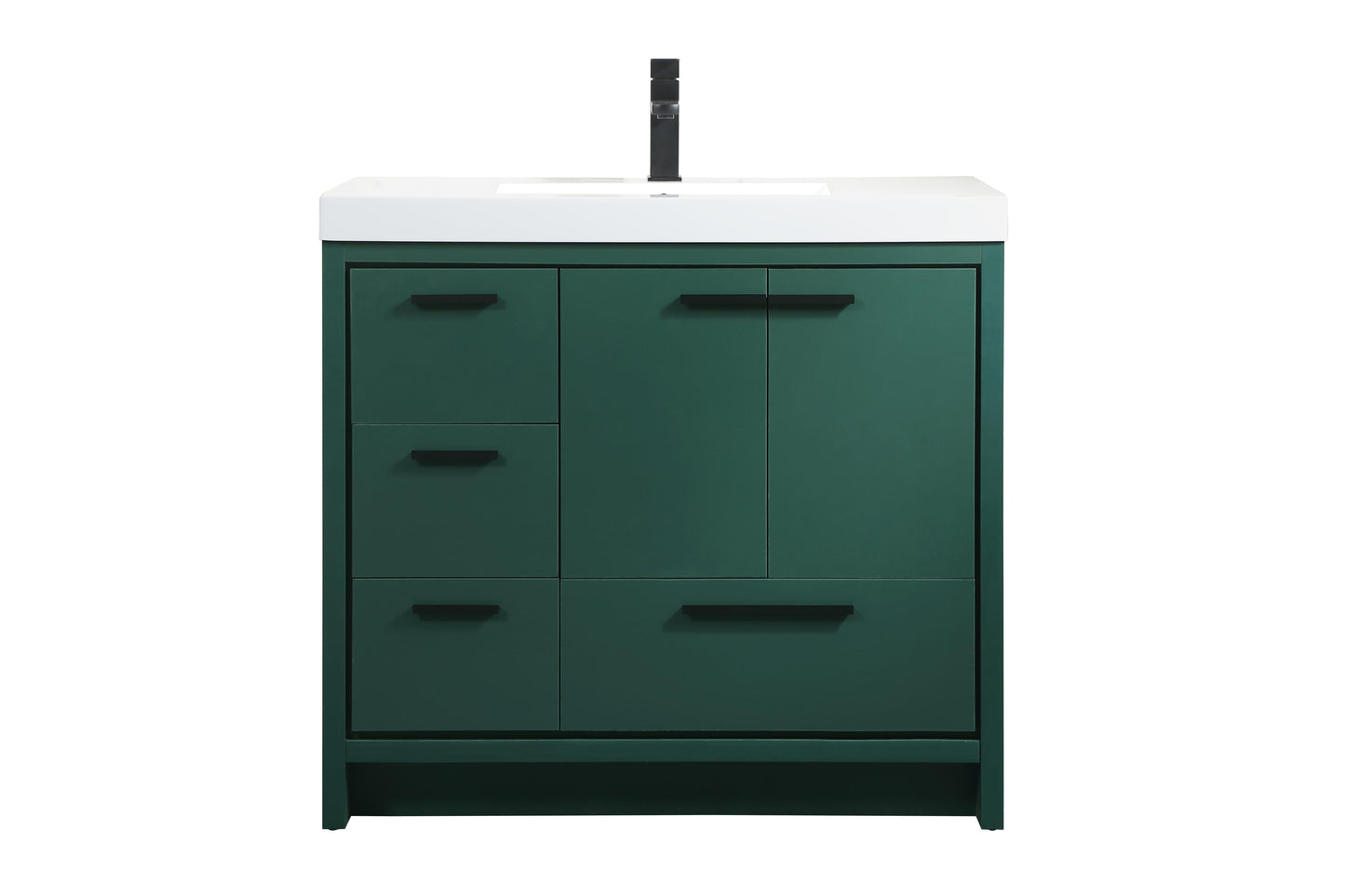 36 inch Single Bathroom Vanity in Green