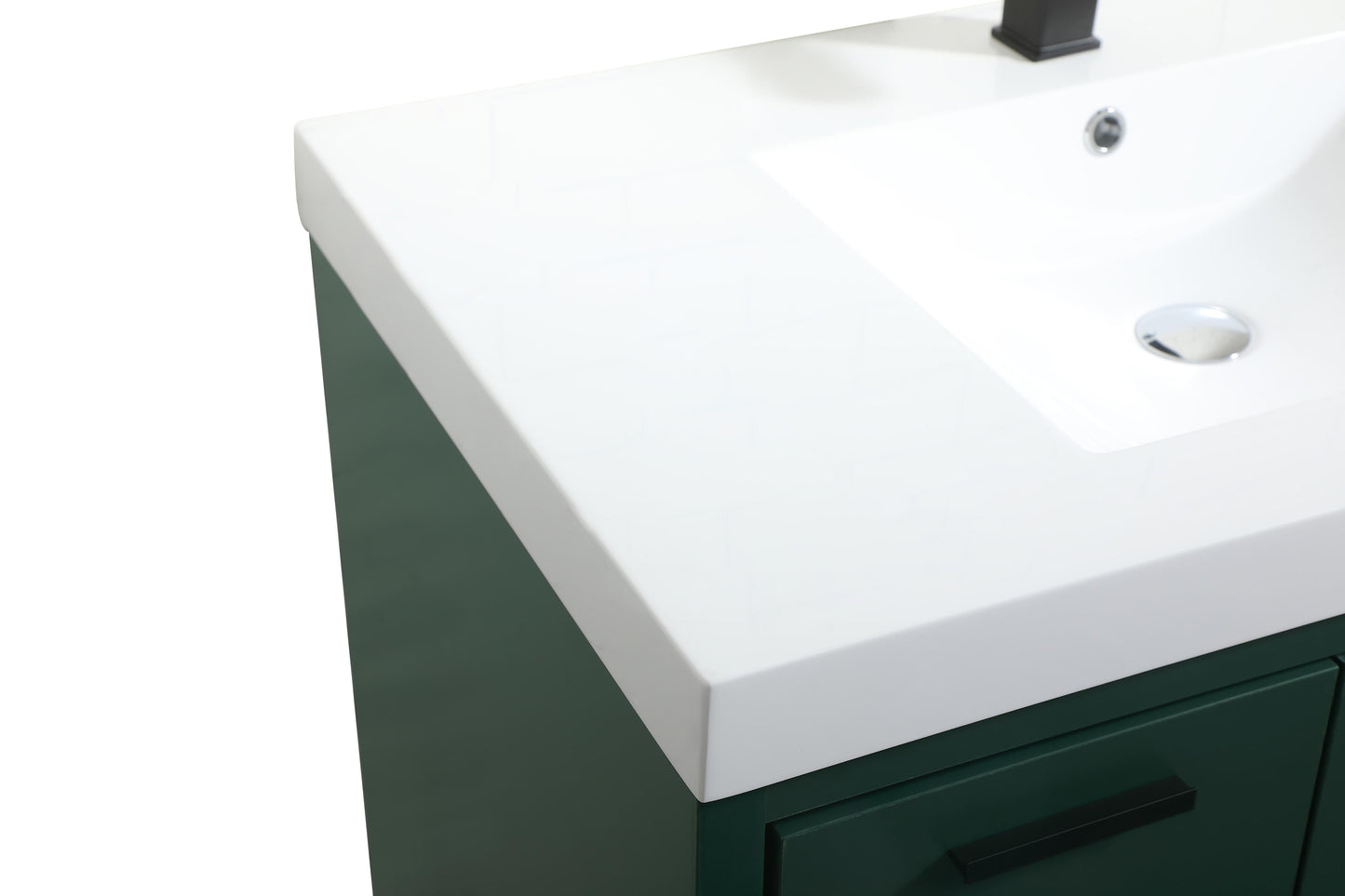 36 inch Single Bathroom Vanity in Green