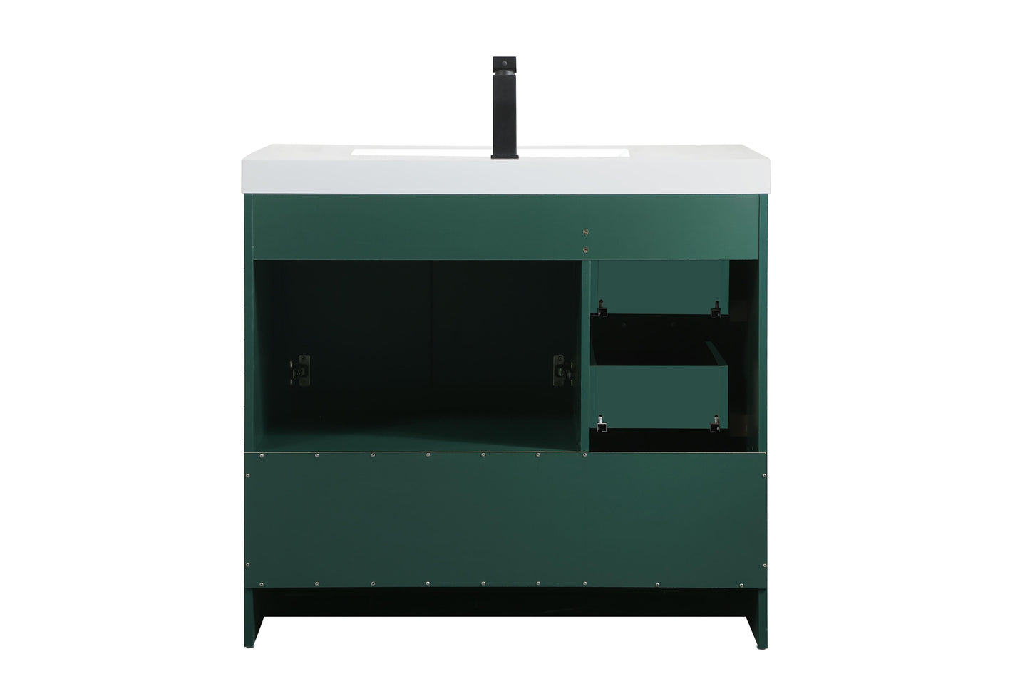 36 inch Single Bathroom Vanity in Green