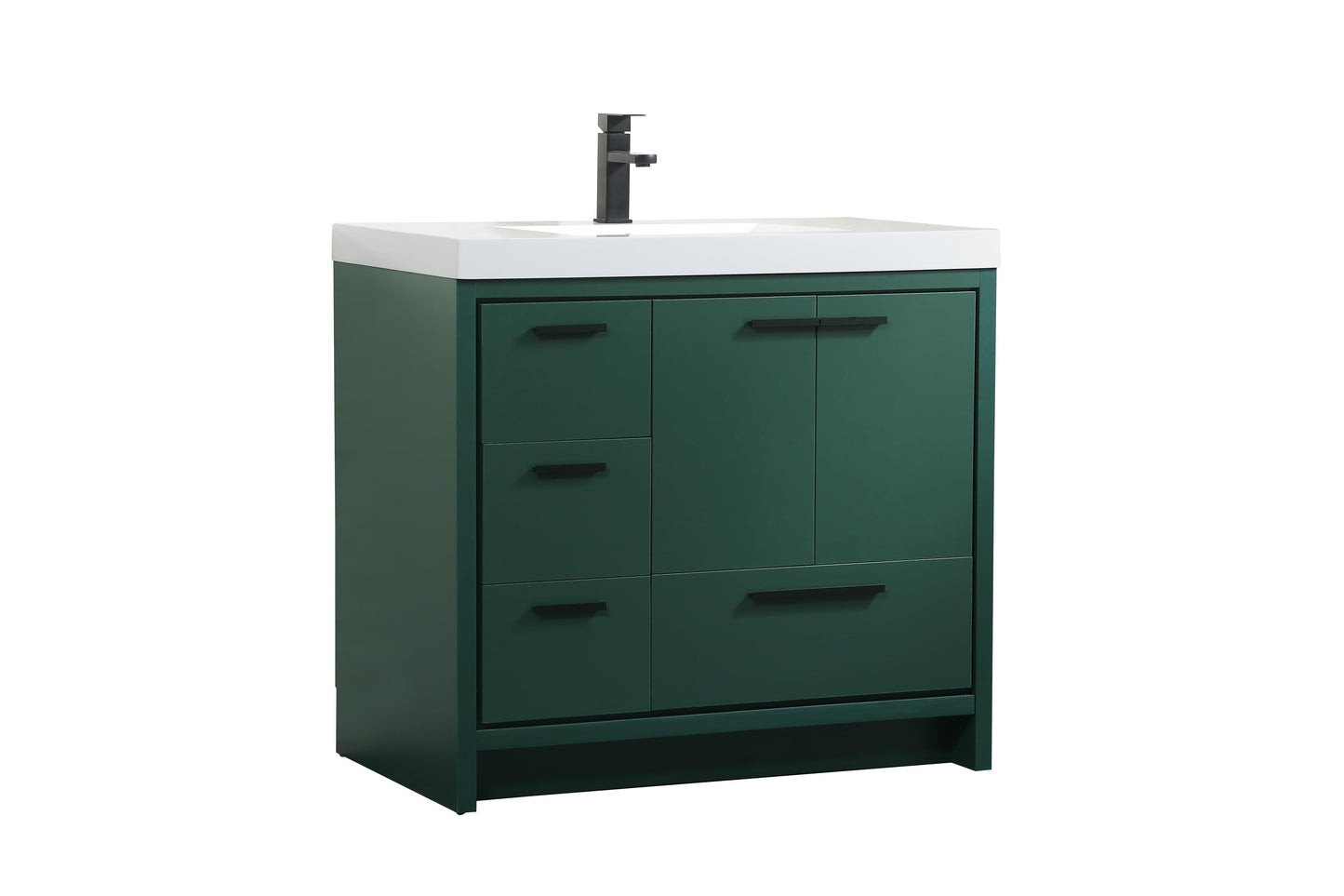 36 inch Single Bathroom Vanity in Green