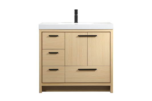 36 inch Single Bathroom Vanity in Maple