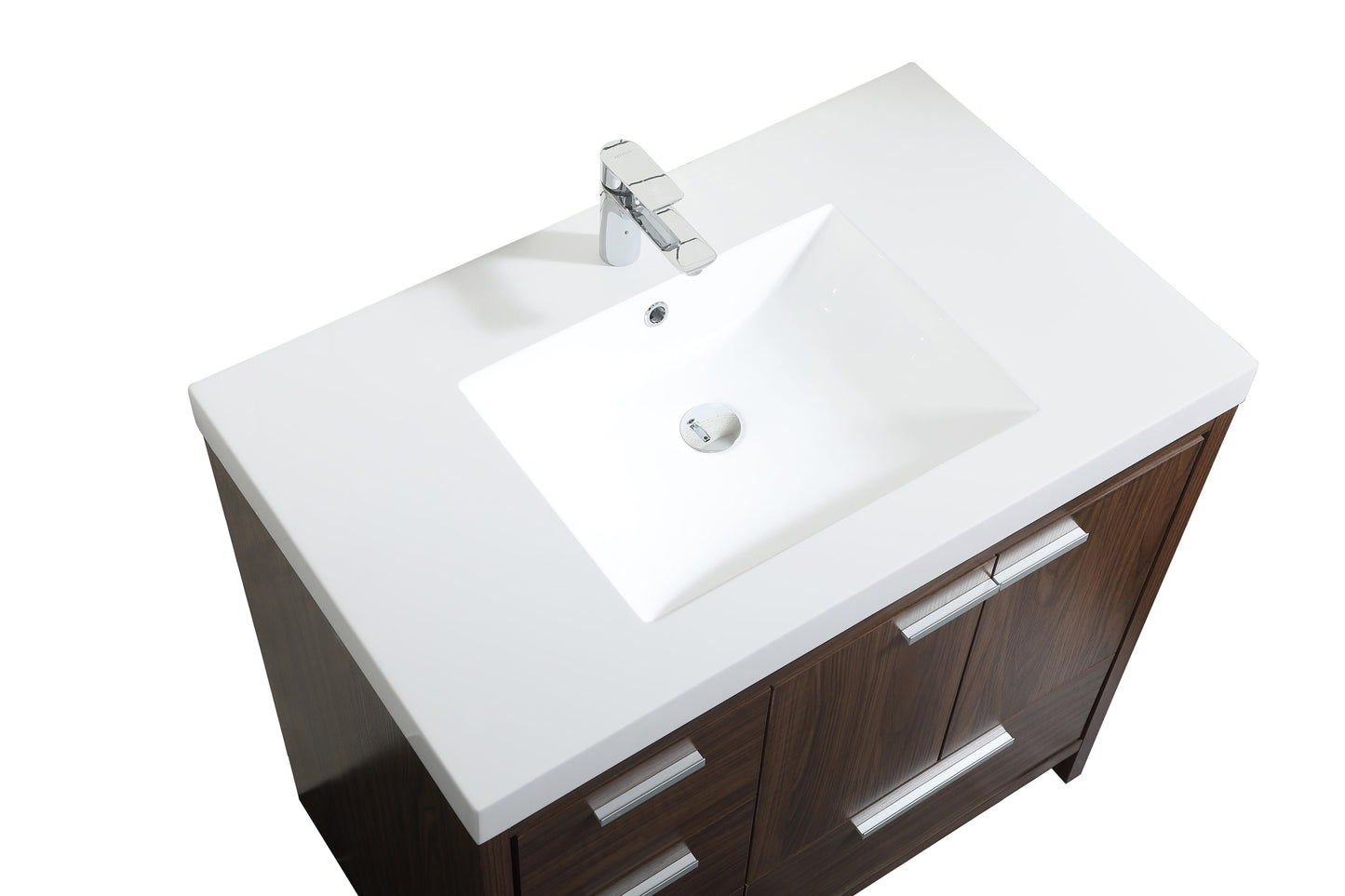 36 inch Single Bathroom Vanity in Walnut