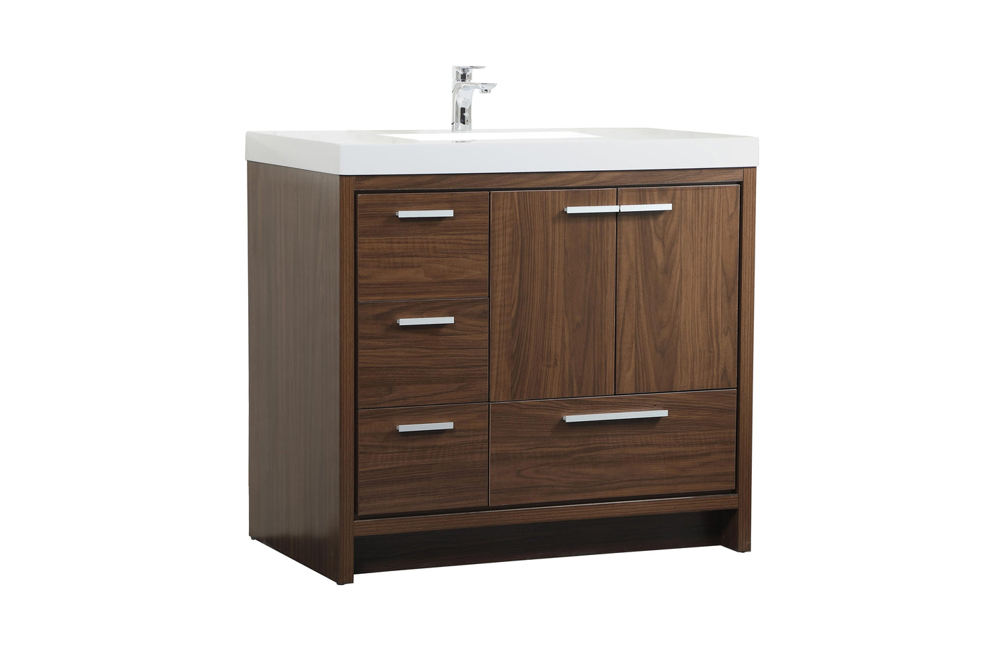 36 inch Single Bathroom Vanity in Walnut