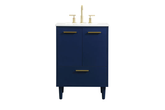 24 inch Bathroom Vanity in Blue