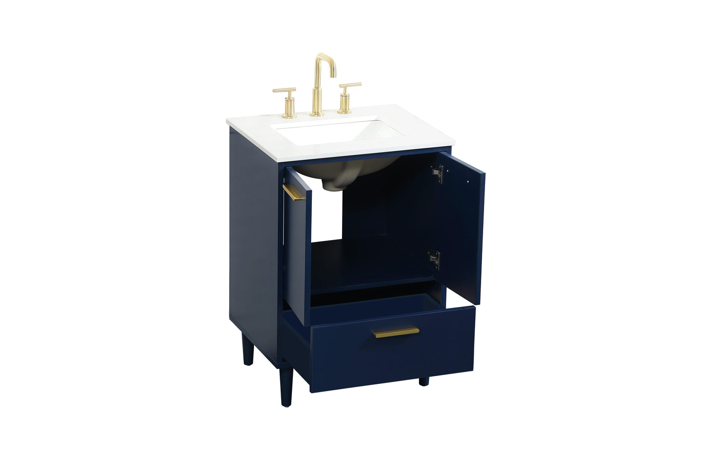 24 inch Bathroom Vanity in Blue