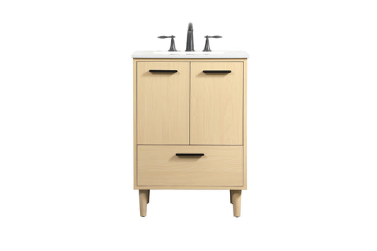 24 inch Bathroom Vanity in Maple