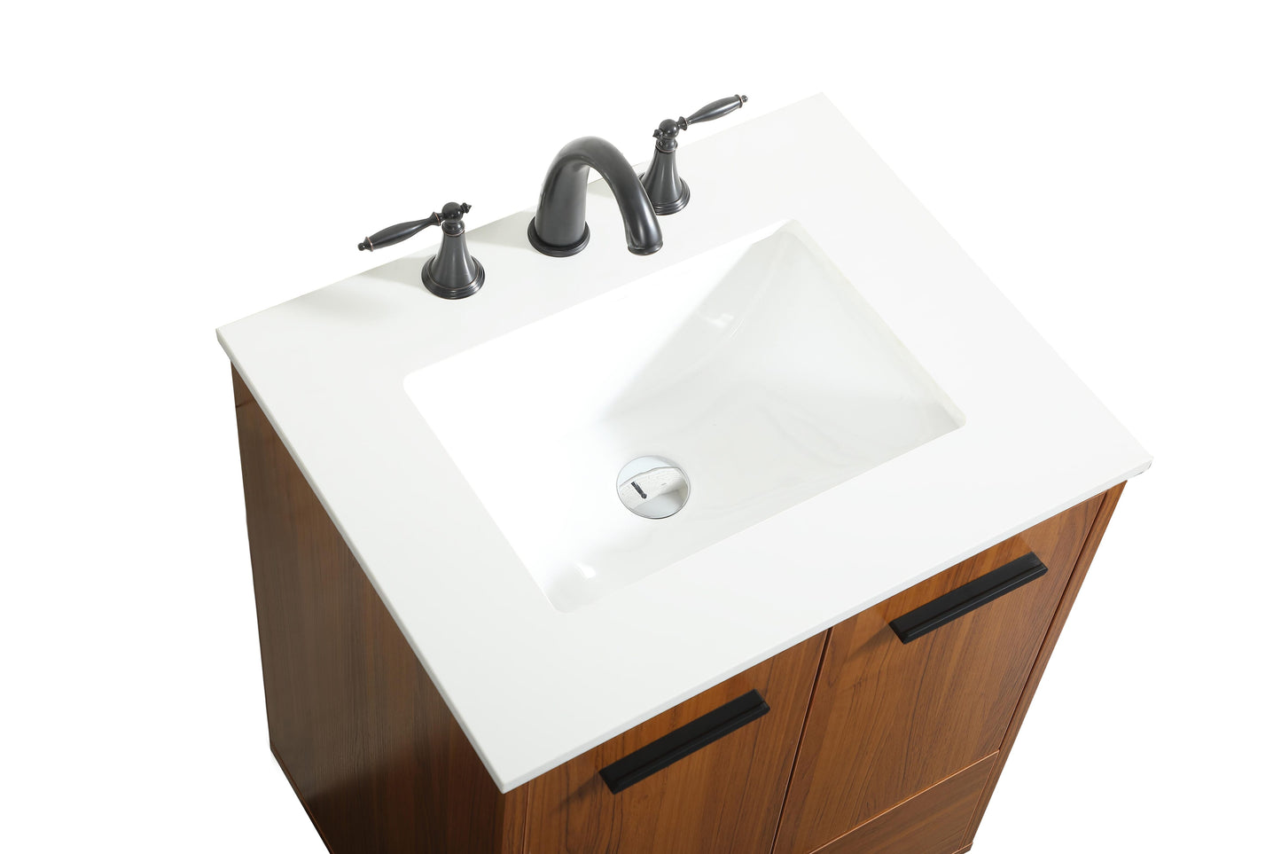 24 inch Bathroom Vanity in Teak