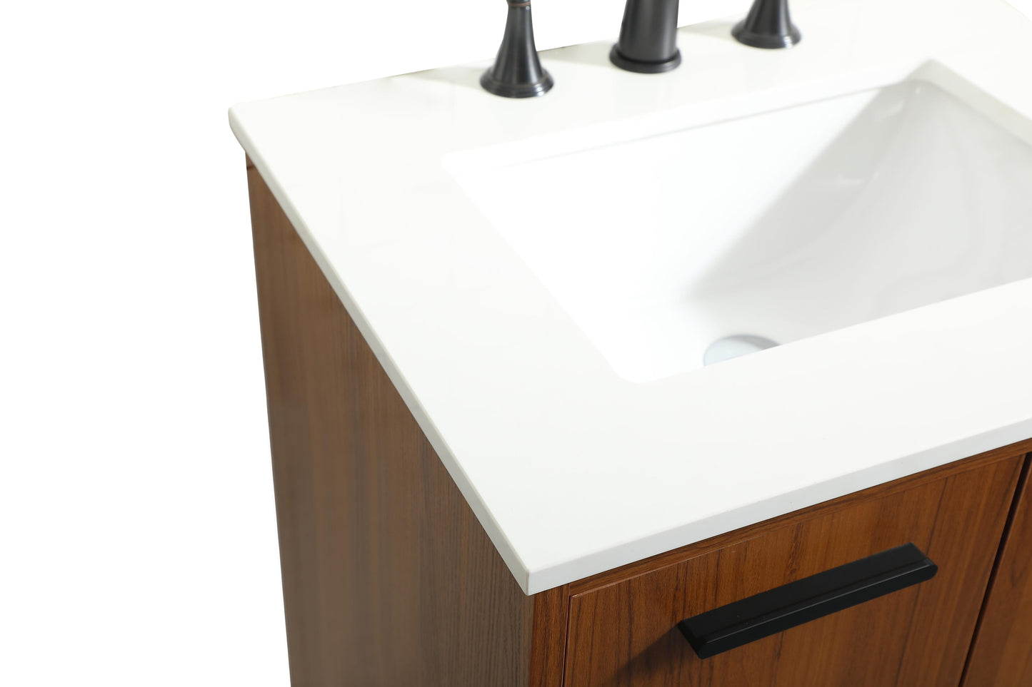 24 inch Bathroom Vanity in Teak