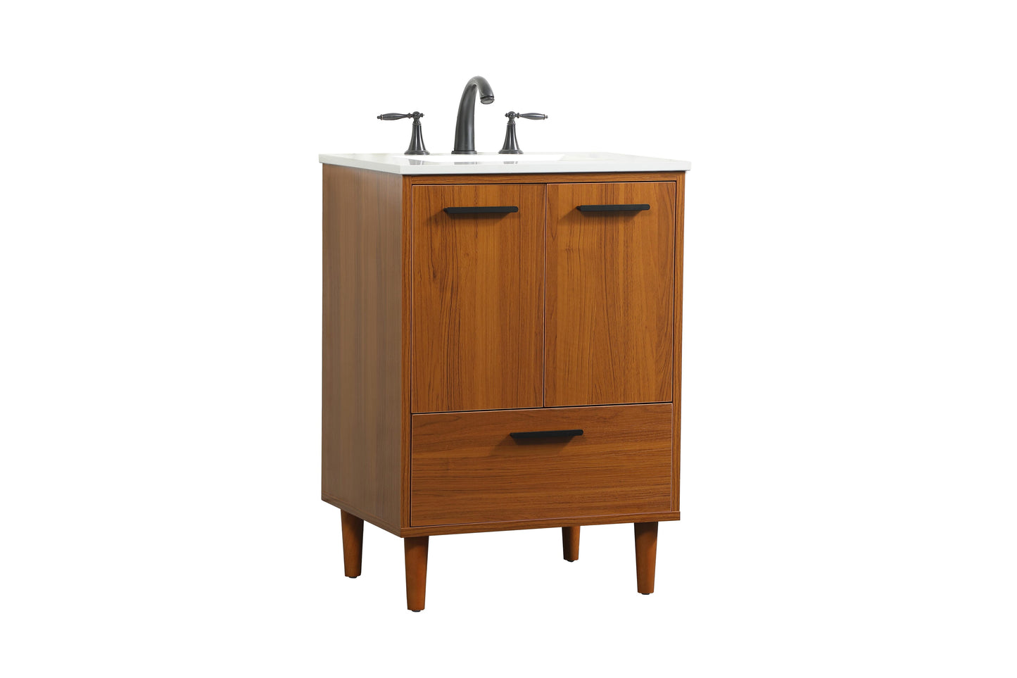 24 inch Bathroom Vanity in Teak