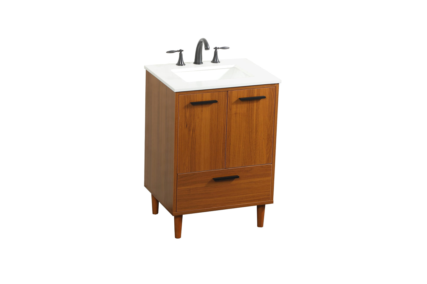 24 inch Bathroom Vanity in Teak