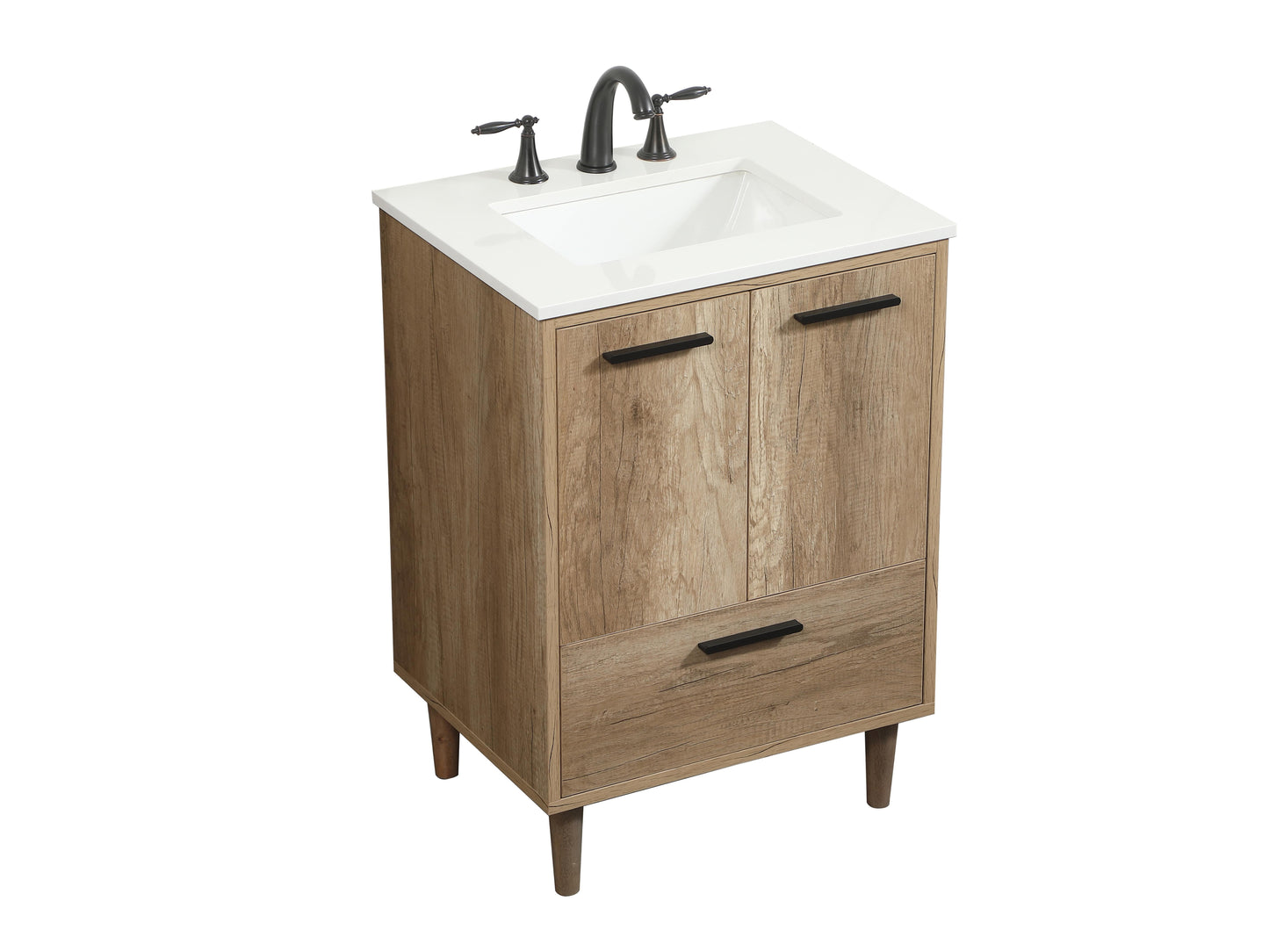 24 inch Single Bathroom Vanity in Natural Oak - BC4002434NT