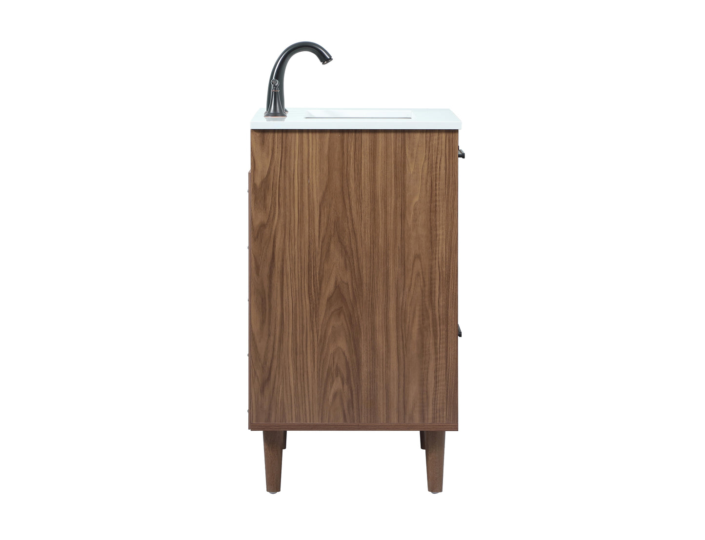 24 inch Single Bathroom Vanity in Walnut Brown - BC4002434WB