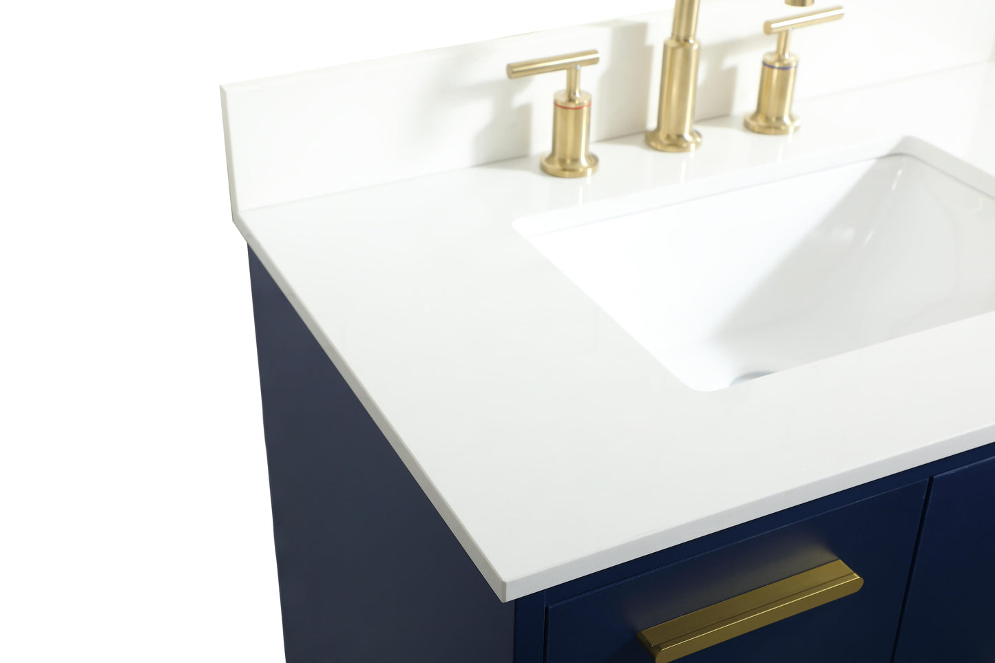 30 inch Bathroom Vanity in Blue with backsplash