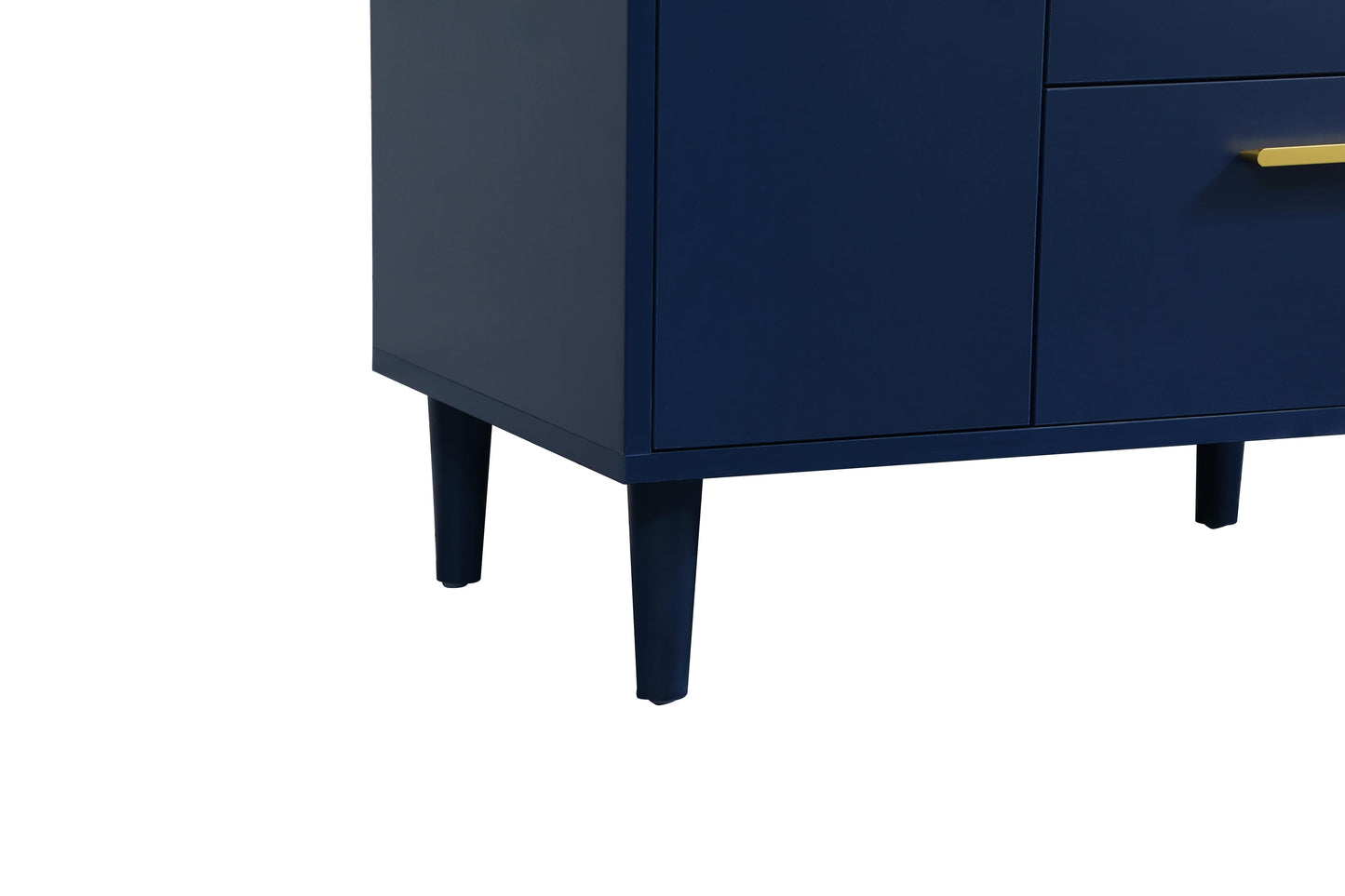 30 inch Bathroom Vanity in Blue with backsplash