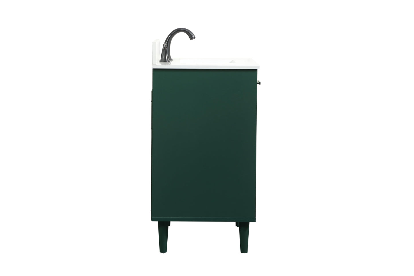 30 inch Bathroom Vanity in Green with backsplash