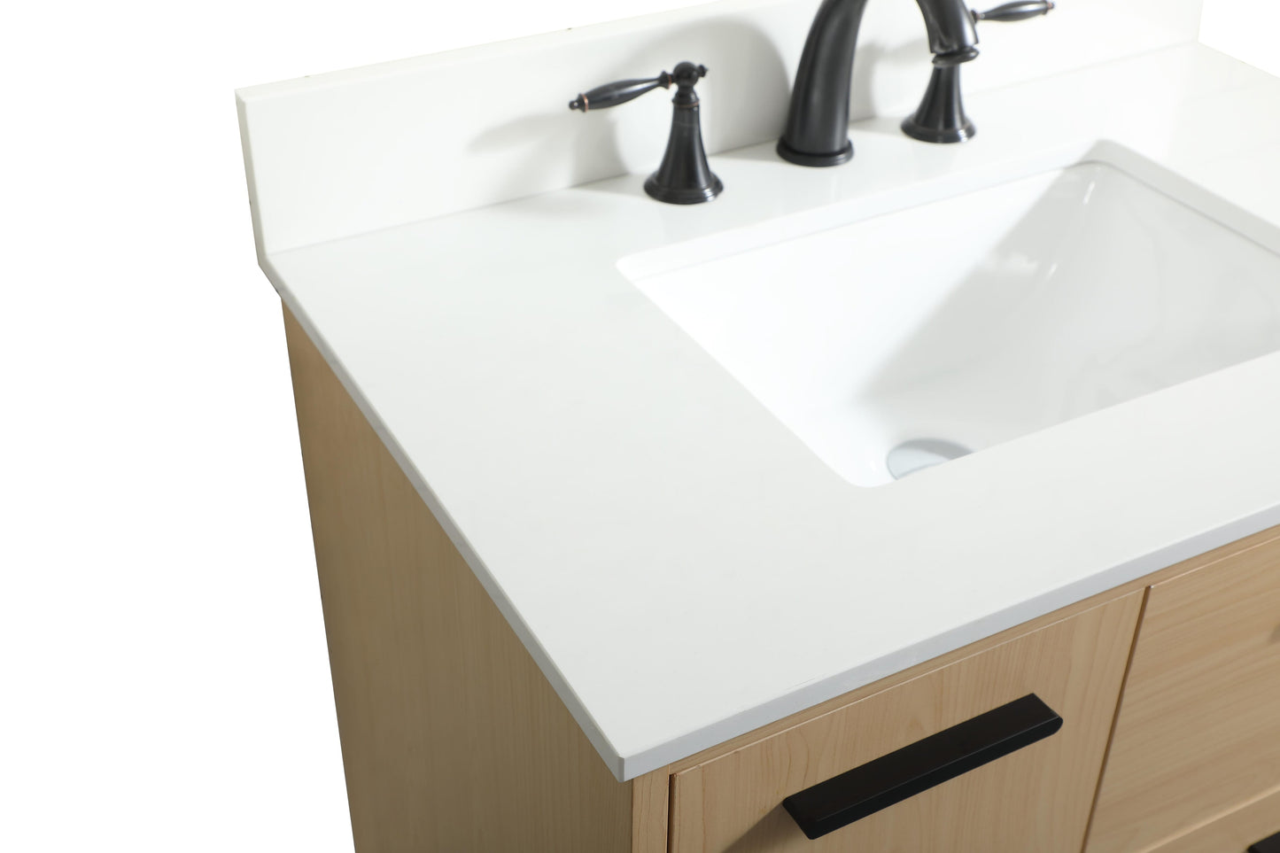 30 inch Bathroom Vanity in Maple with backsplash