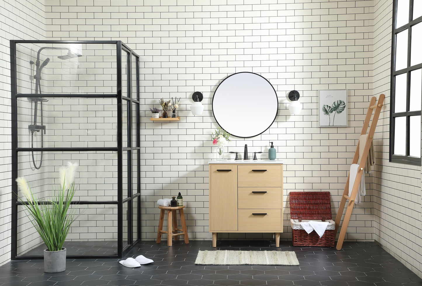 30 inch Bathroom Vanity in Maple