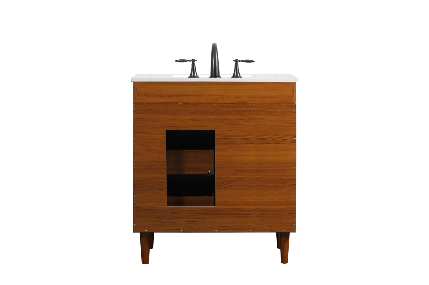 30 inch Bathroom Vanity in Teak