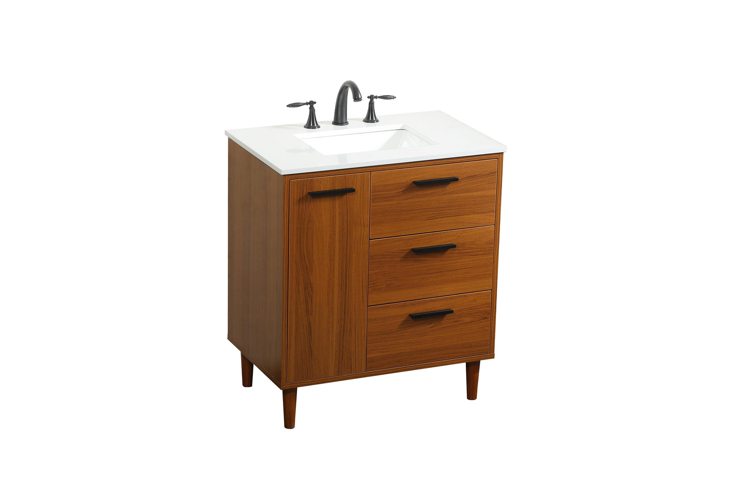 30 inch Bathroom Vanity in Teak