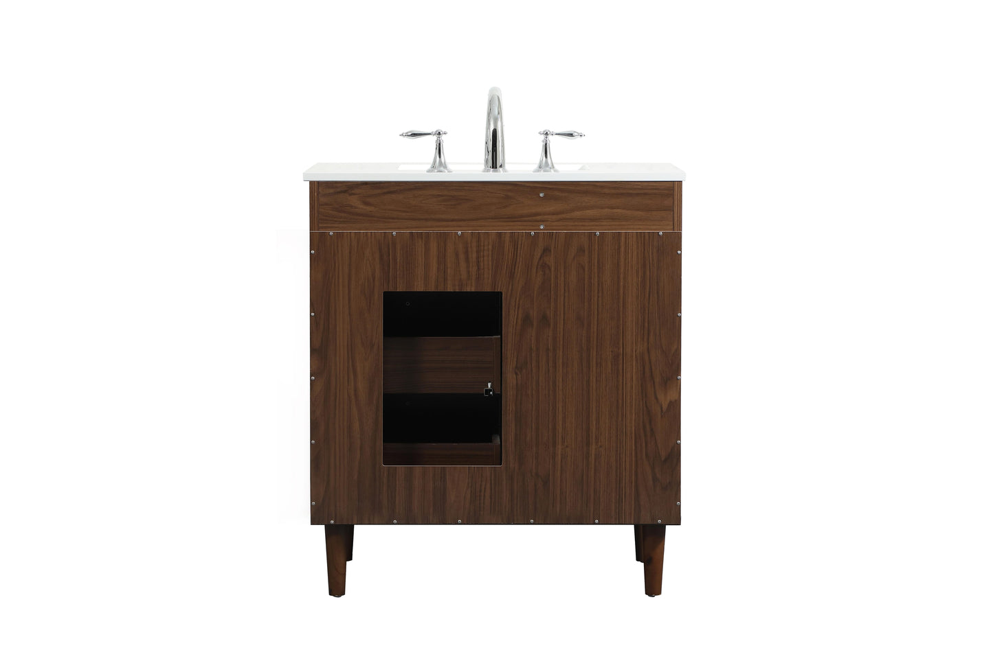 30 inch Bathroom Vanity in Walnut