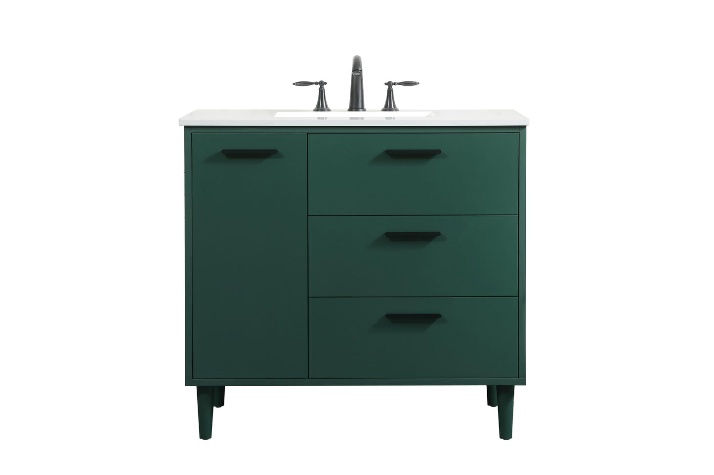 36 inch Bathroom Vanity in Green