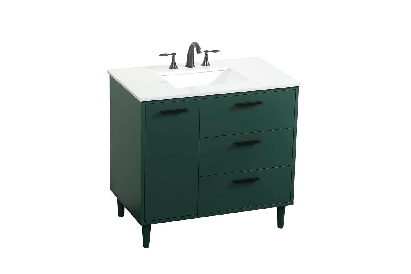 36 inch Bathroom Vanity in Green