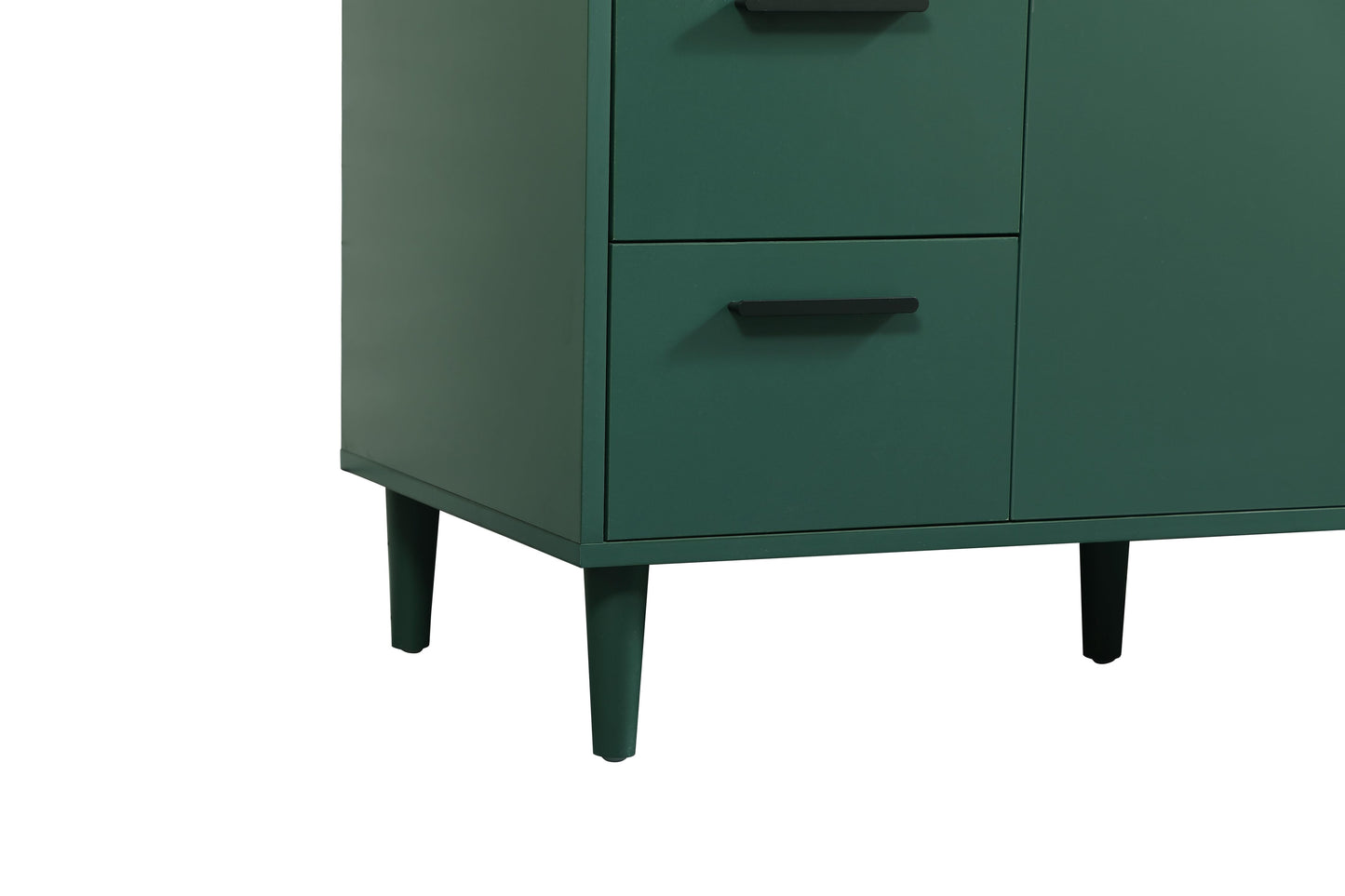 48 inch Bathroom Vanity in Green with backsplash