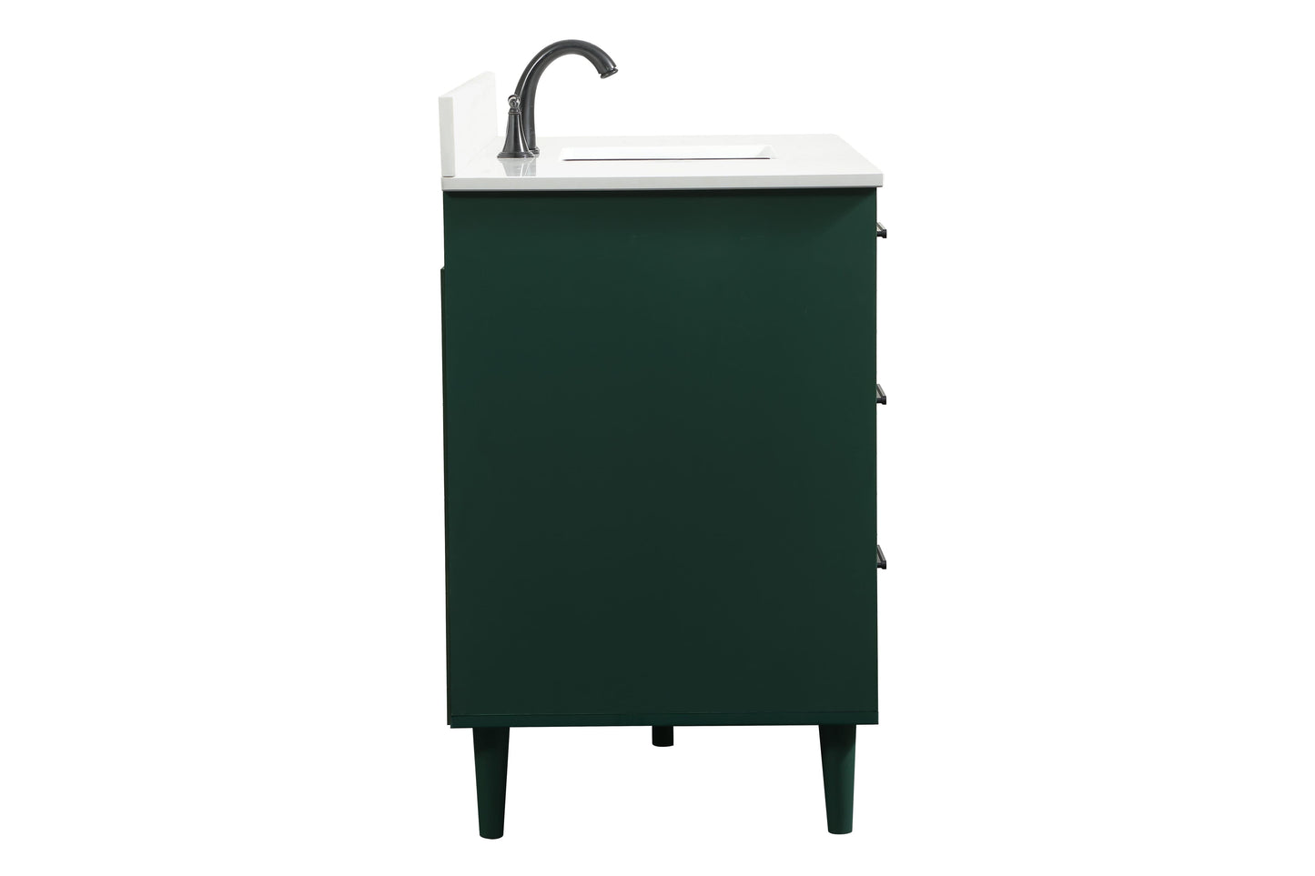 48 inch Bathroom Vanity in Green with backsplash