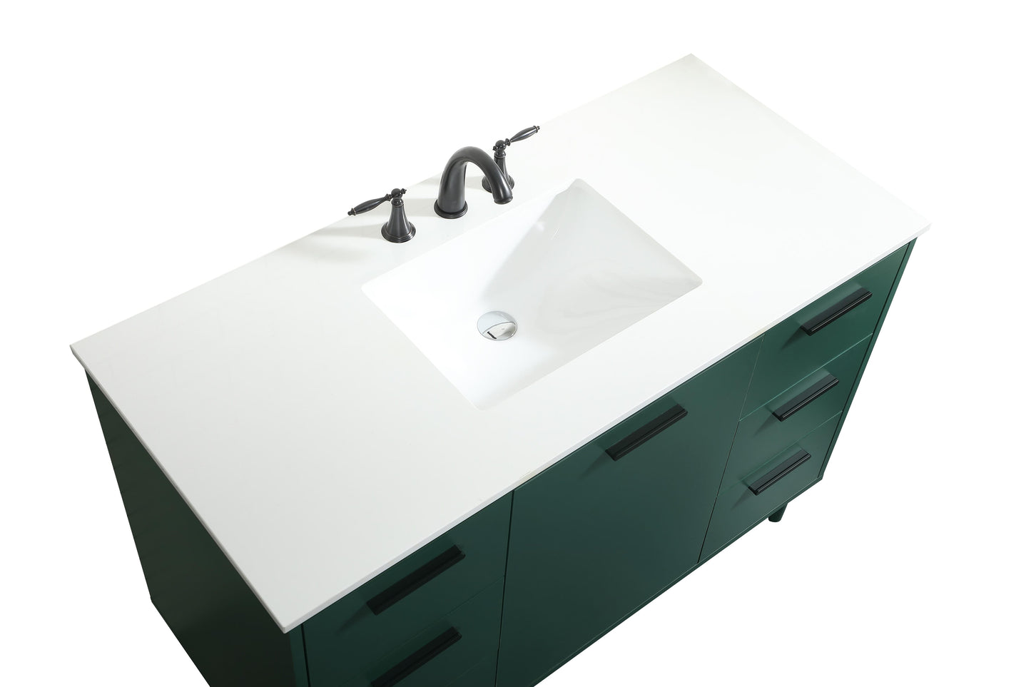 48 inch Bathroom Vanity in Green