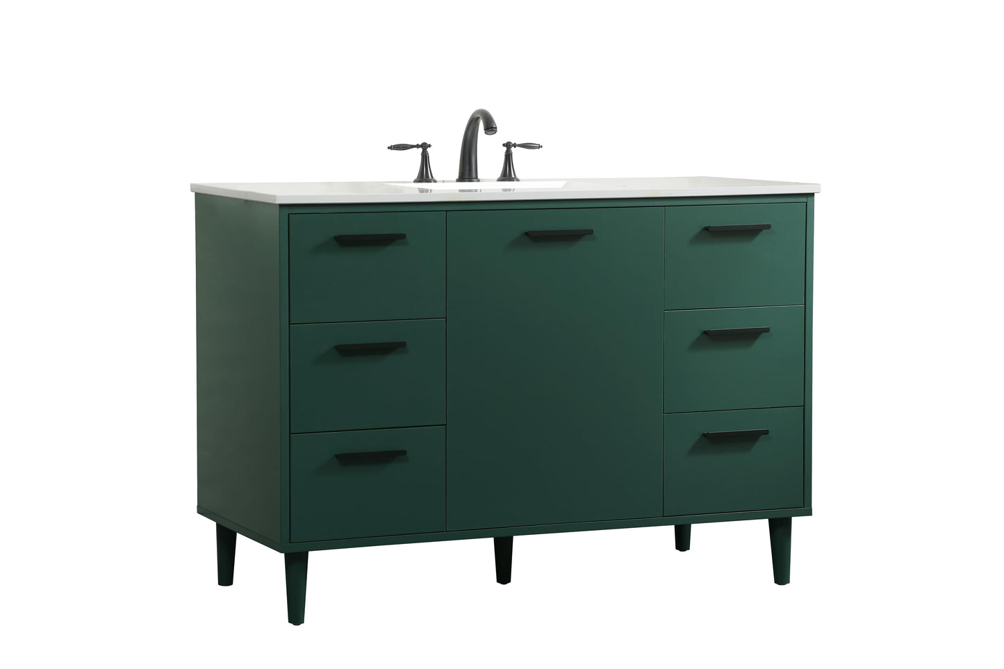 48 inch Bathroom Vanity in Green