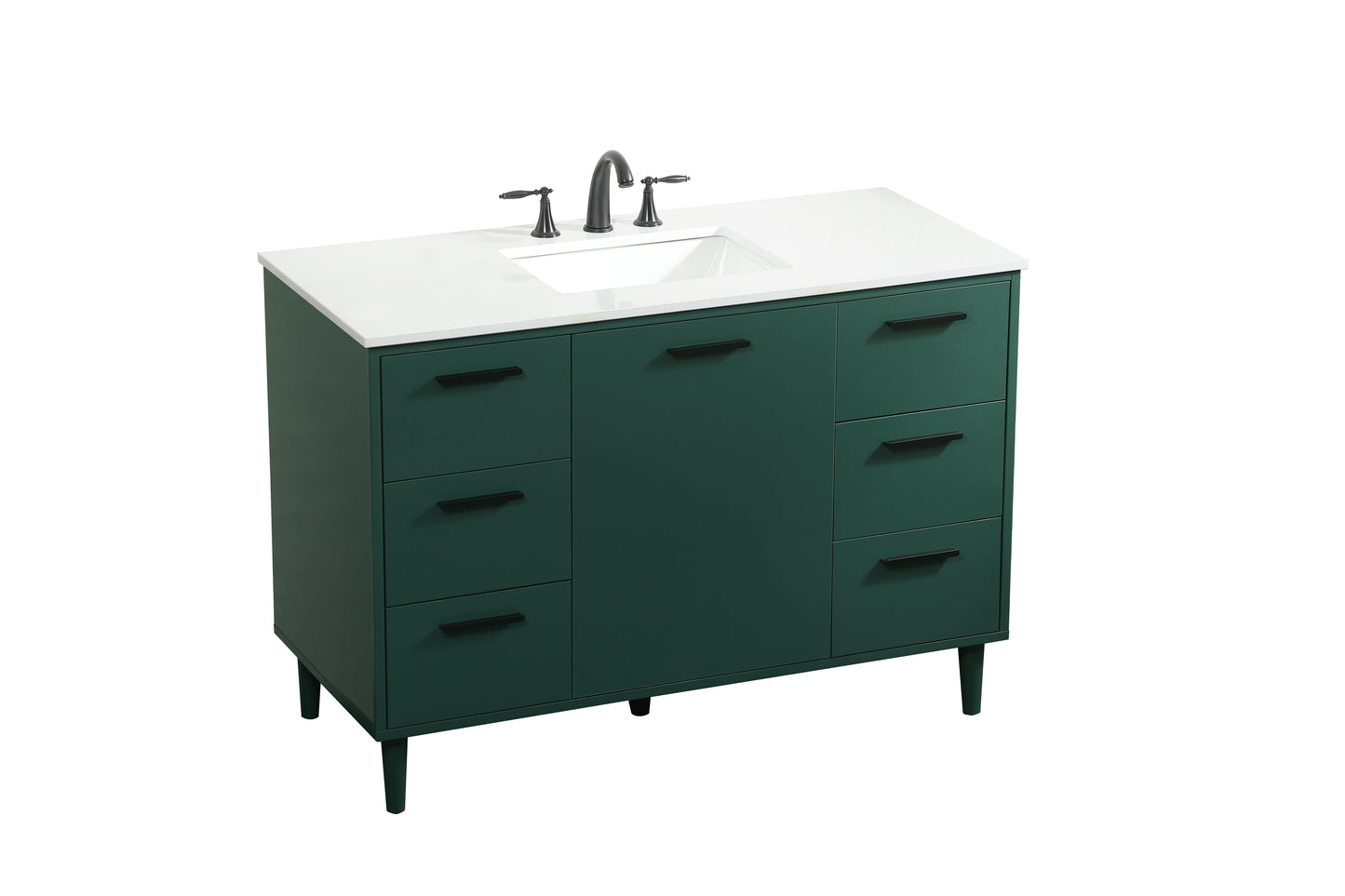 48 inch Bathroom Vanity in Green