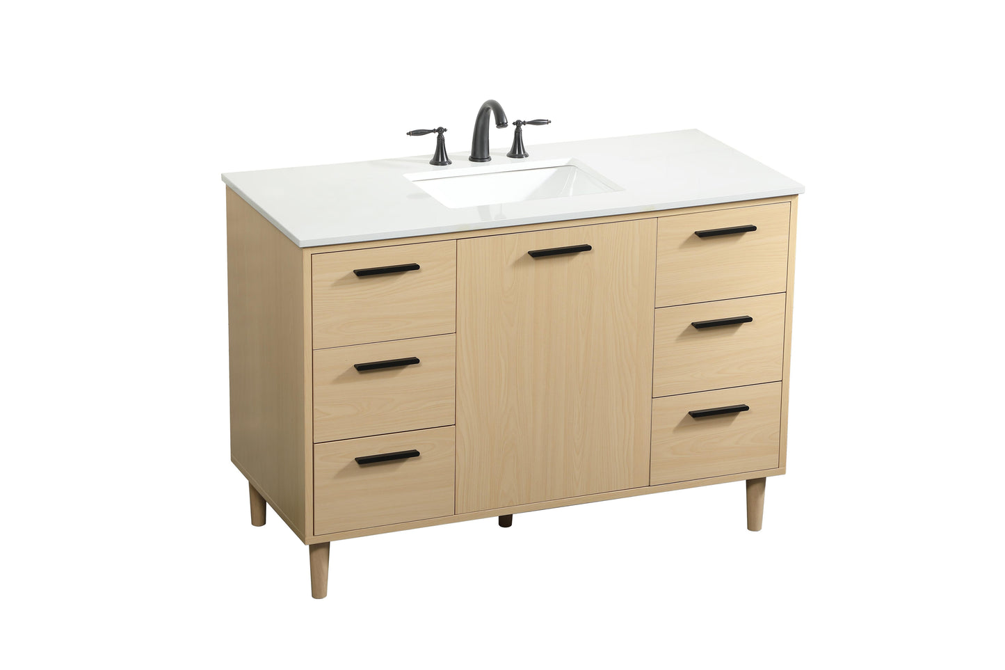 48 inch Bathroom Vanity in Maple