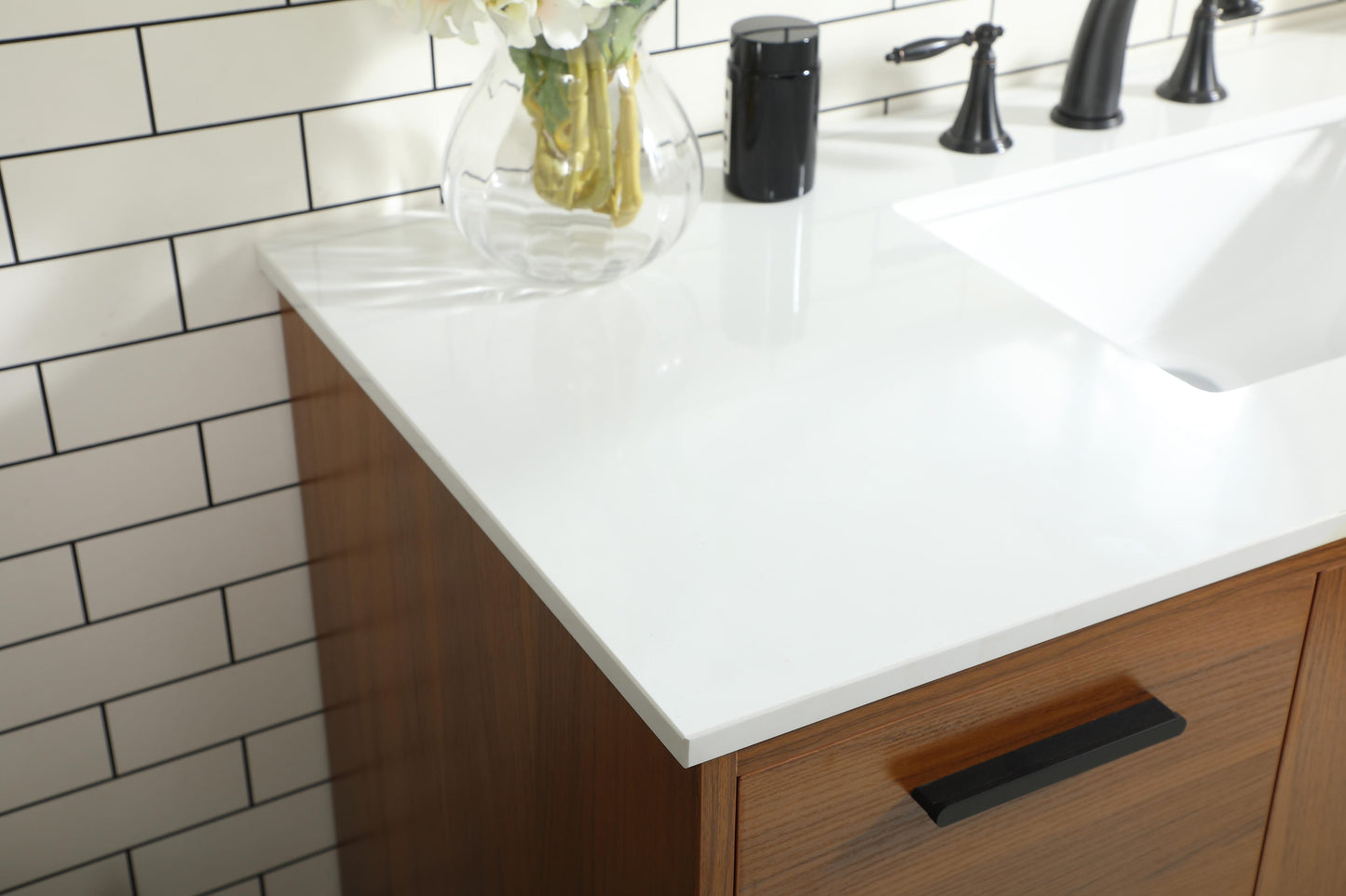 48 inch Bathroom Vanity in Teak