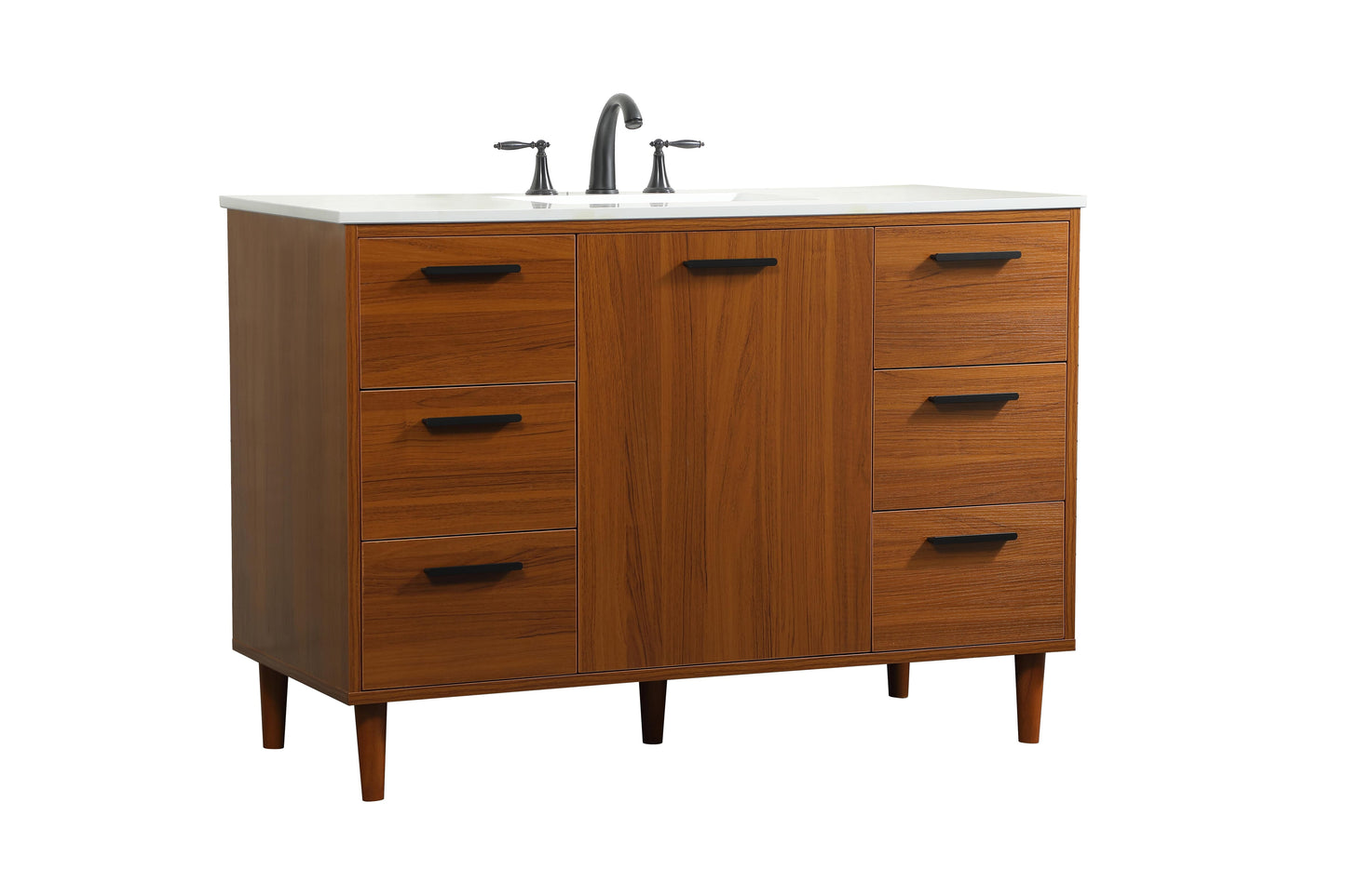 48 inch Bathroom Vanity in Teak