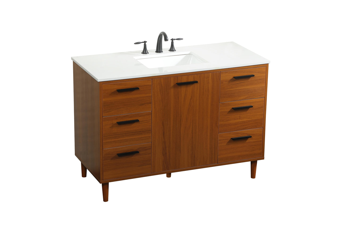 48 inch Bathroom Vanity in Teak