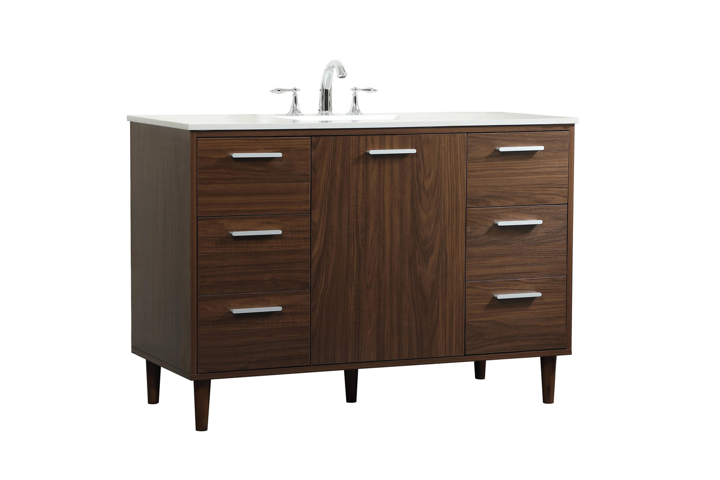 48 inch Bathroom Vanity in Walnut