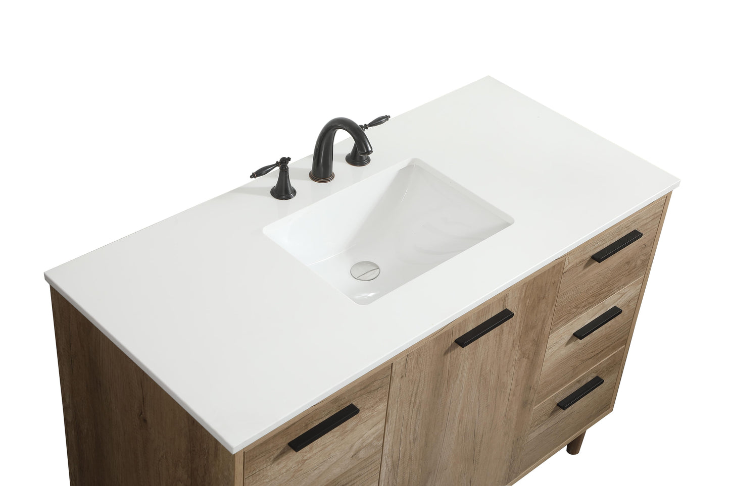 48 inch Single Bathroom Vanity in Natural Oak