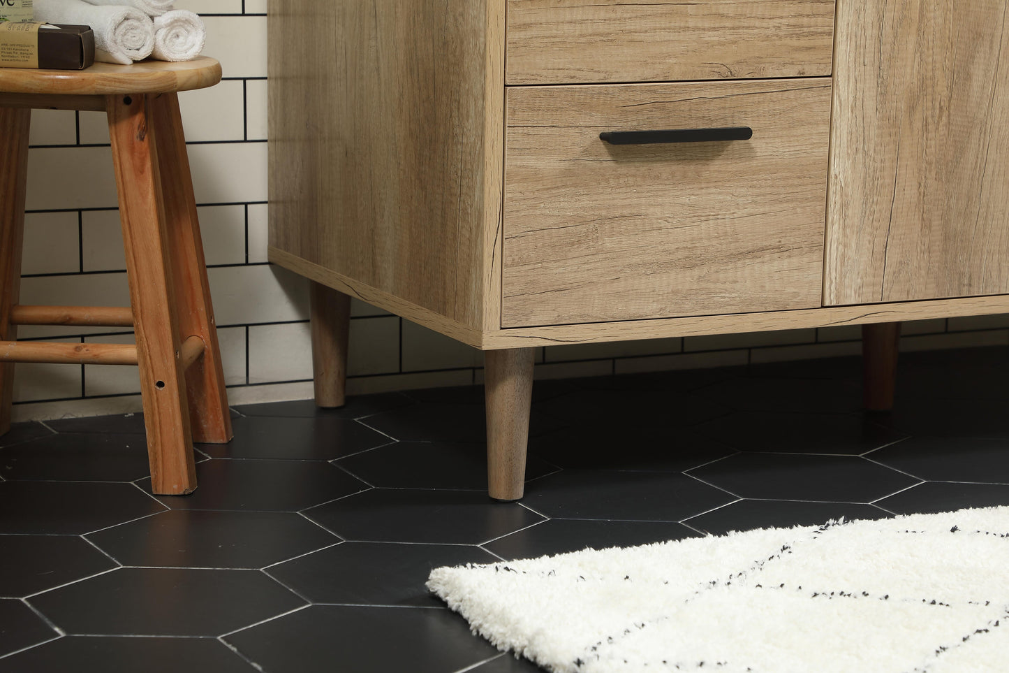 48 inch Single Bathroom Vanity in Natural Oak