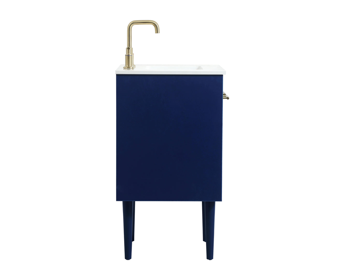 24 inch Single Bathroom Vanity in Blue - BC4102434BL