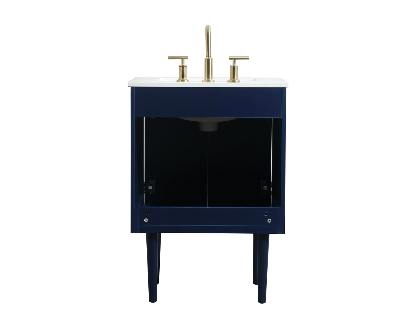 24 inch Single Bathroom Vanity in Blue - BC4102434BL