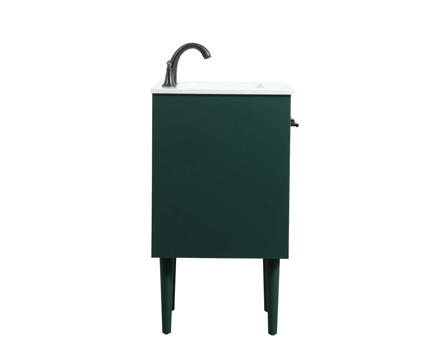 24 inch Single Bathroom Vanity in Green - BC4102434GN