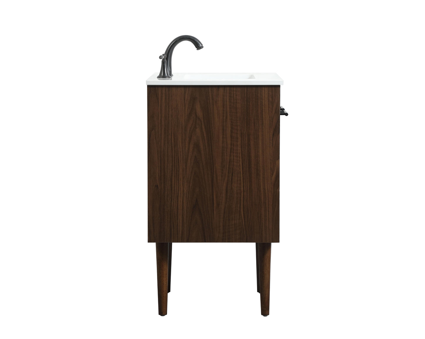 24 inch Single Bathroom Vanity in Walnut - BC4102434WT